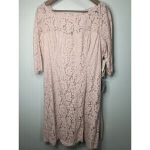 Eliza J fit & flare dress, size 16 in blush, New with Tags
